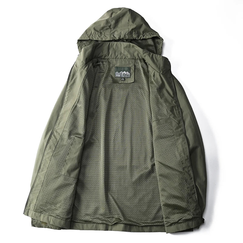 Unisex Jacket Lightweight Water-Resistant Casual Fit