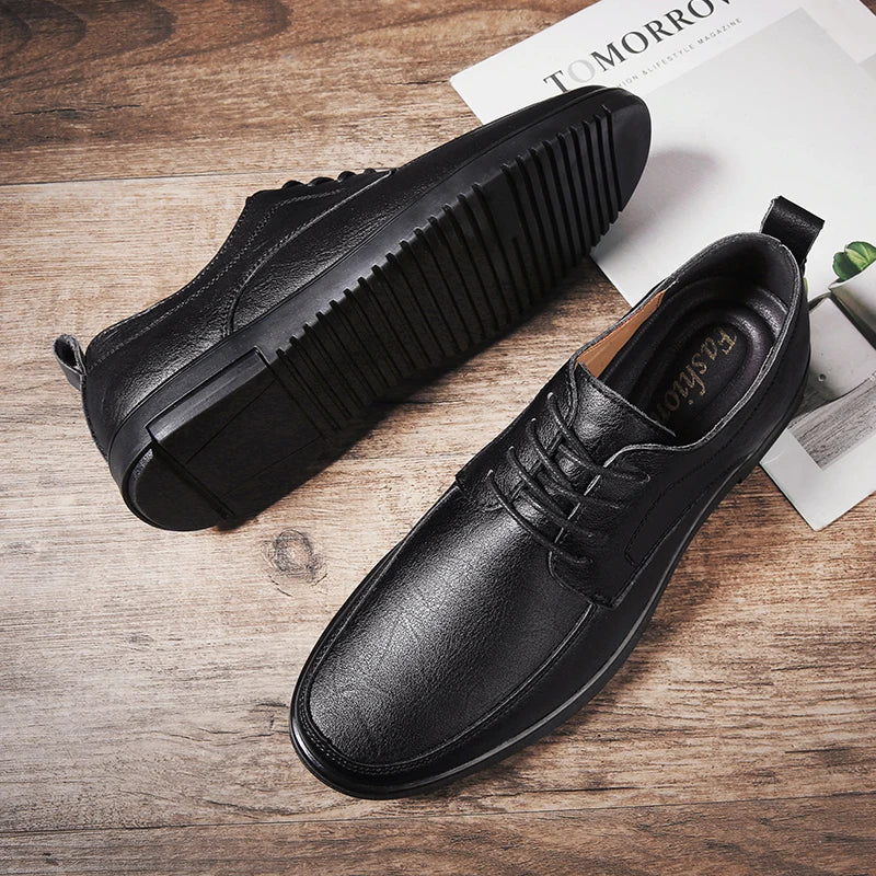 Mens Oxford Shoes Genuine Leather Classic Fit