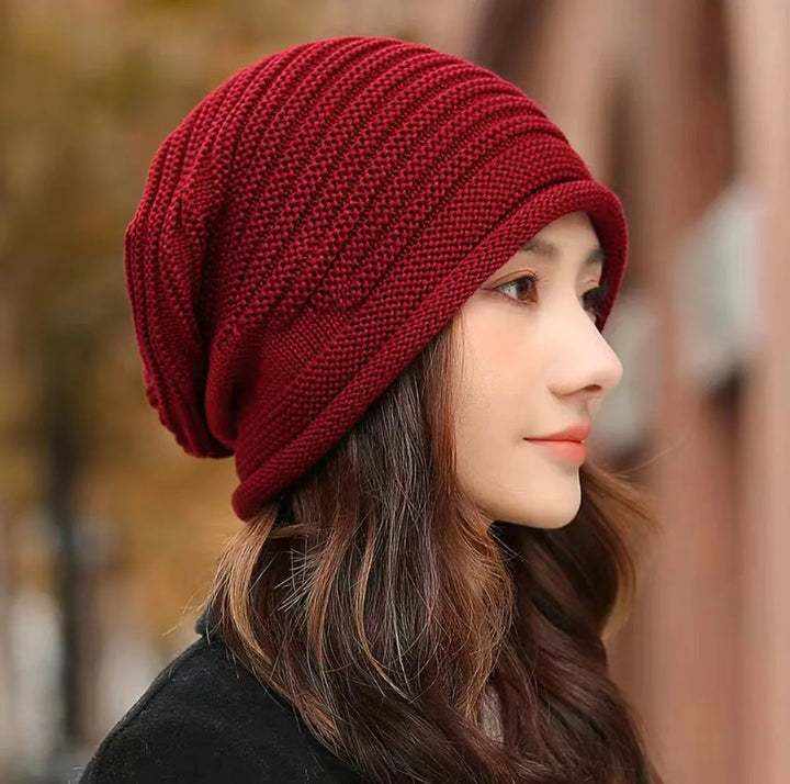 Unisex Knit Beanie Hat Warm Slouchy Fit