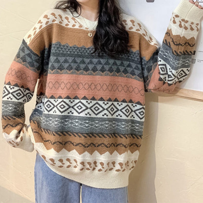 Womens Knit Sweater Classic Winter Warm Fit - BritishMode