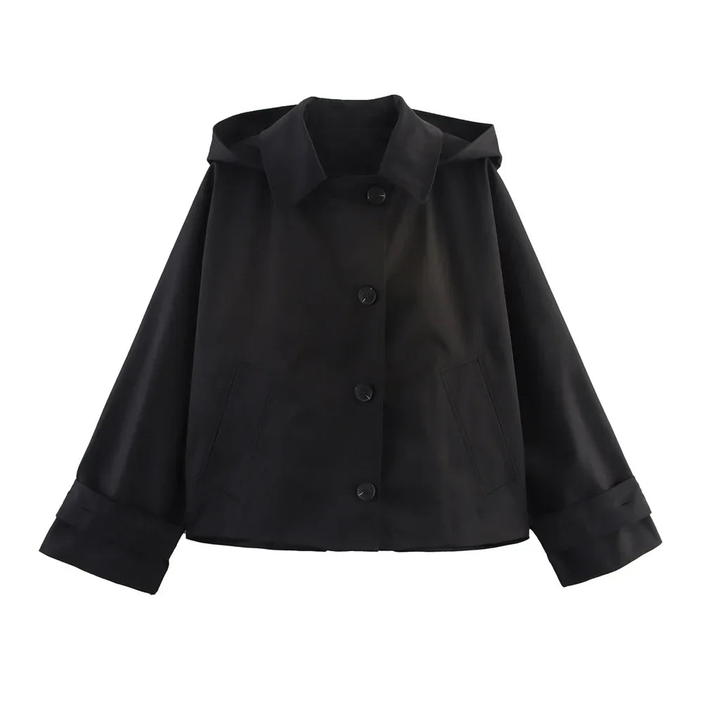 Mens Short Trench Coat Waterproof Classic Fit