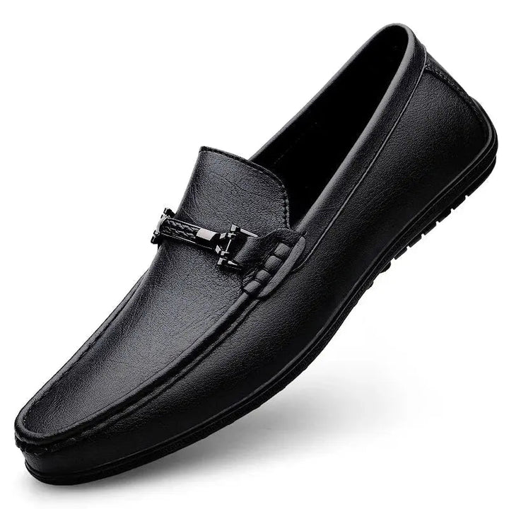 Mens Leather Loafers Classic Style with Modern Detail