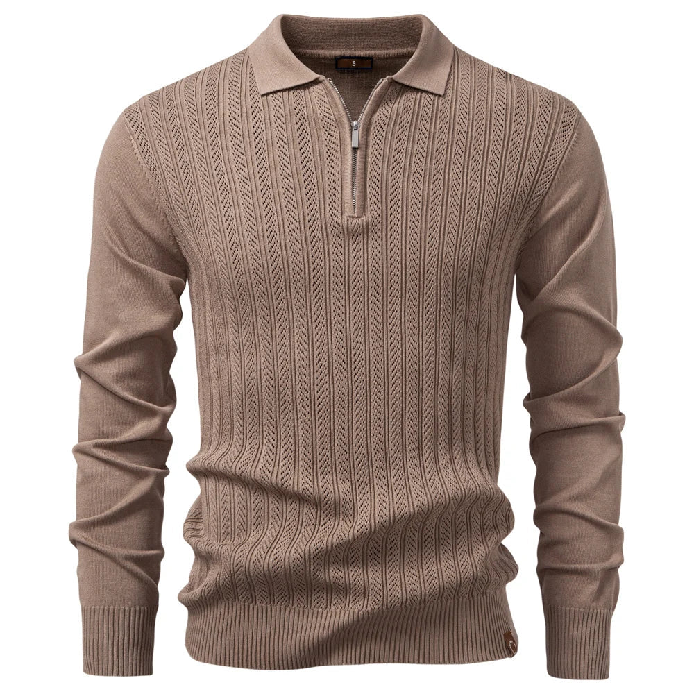 Mens Polo Shirt Embroidered Slim Fit Casual