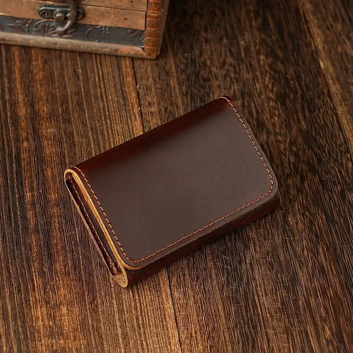 Unisex Leather Phone Accessory Pouch Compact Design