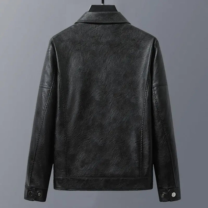 Mens Genuine Leather Jacket Classic Fit