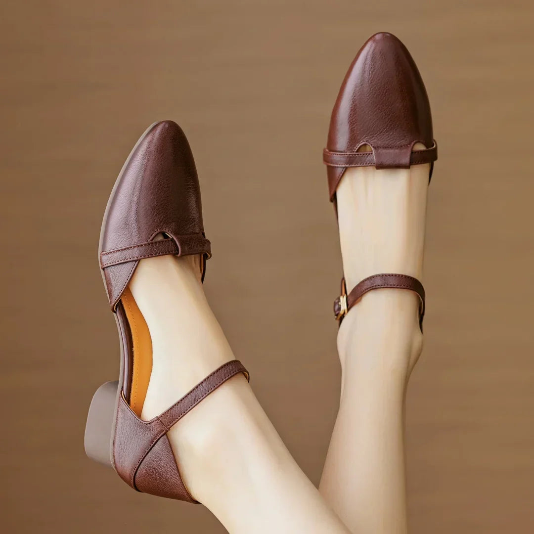 Womens Heels Genuine Leather Classic Fit