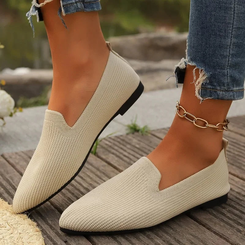 Womens Flats Comfortable Slip-On Shoes - BritishMode