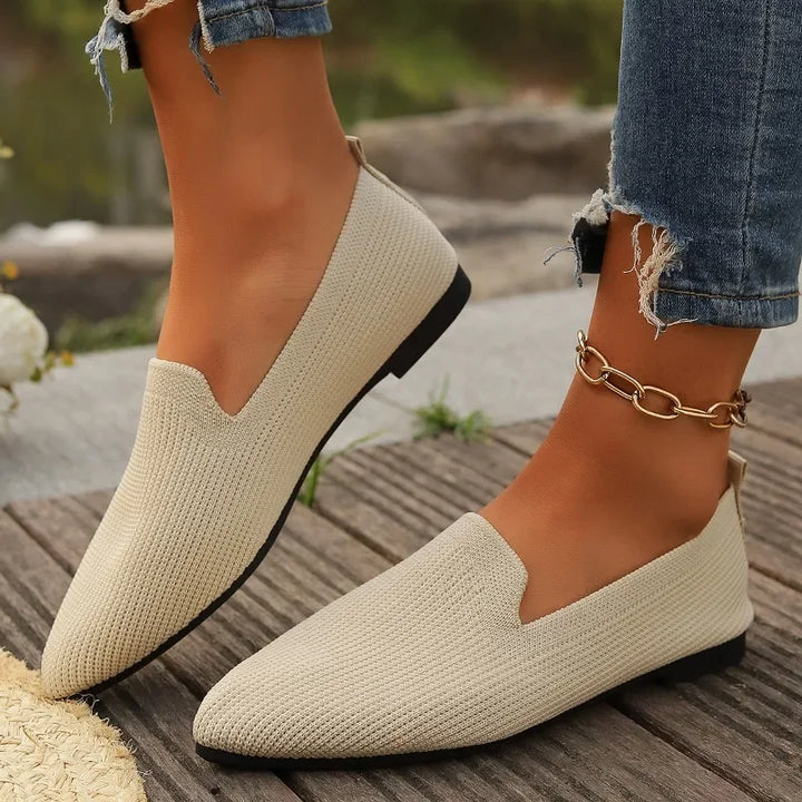 Womens Flats Comfortable Slip-On Shoes - BritishMode