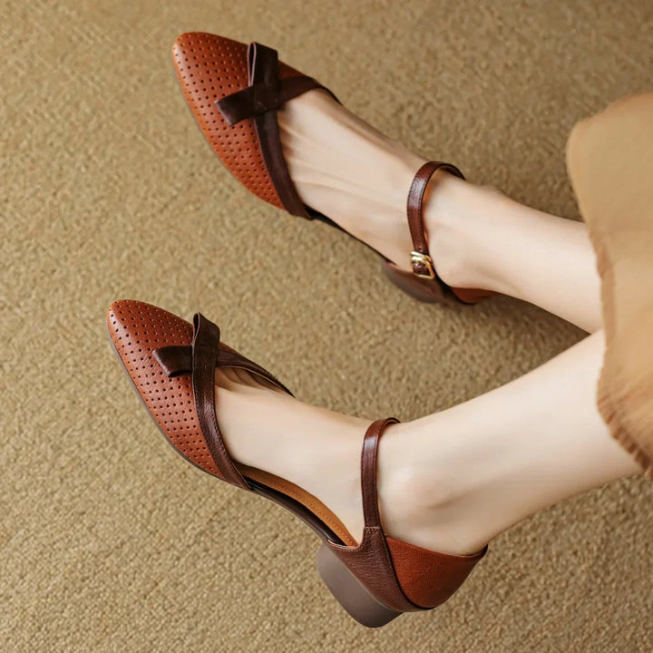 Womens Genuine Leather Pumps Classic Fit
