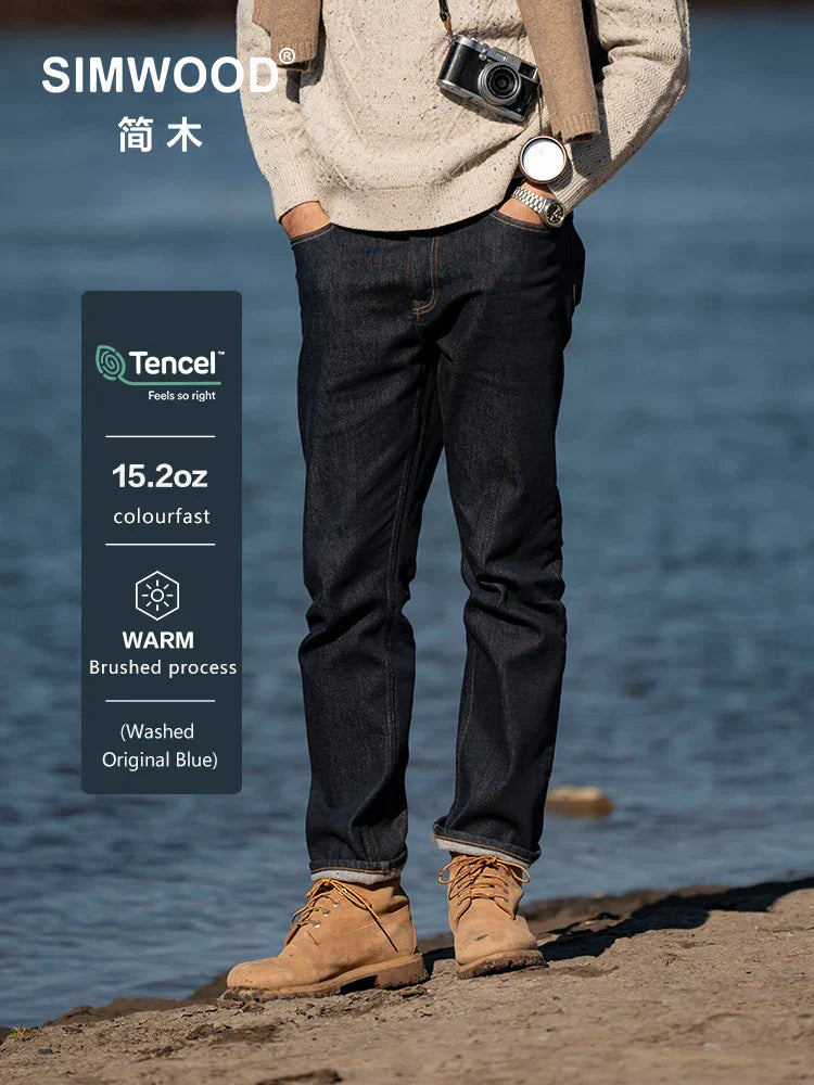Mens Jeans Durable Denim Classic Regular Fit - BritishMode
