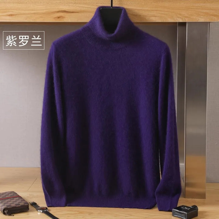 Mens Cashmere Crew Neck Sweater Soft Fit