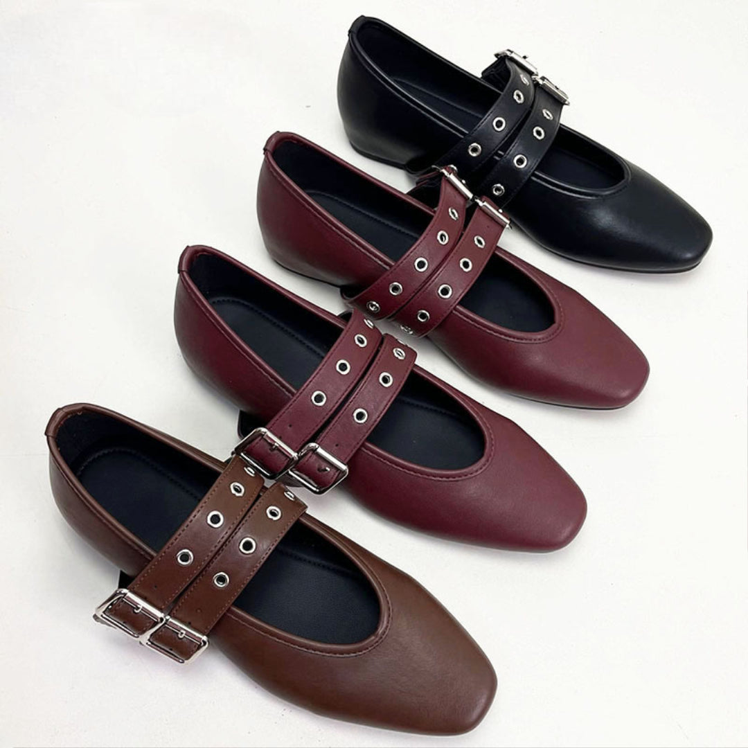 Womens Mary Jane Flats Classic Comfort