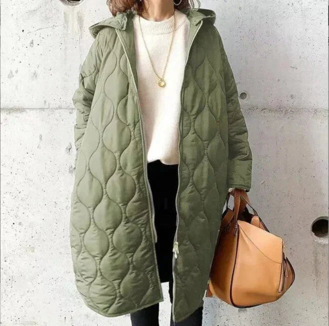 Womens Padded Parka Coat Water Resistant
