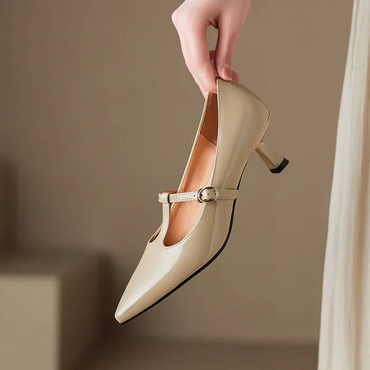 Womens Leather Heels Genuine Leather Classic Fit