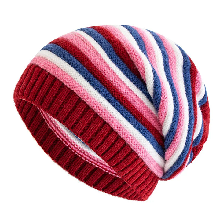 Womens Cable Knit Slouch Beanie Warm Fit