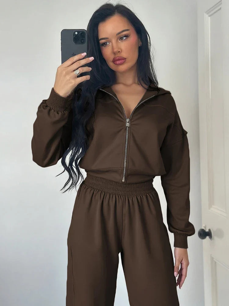 Unisex Casual Hoodie and Jogger Pants Set Comfortable Fit