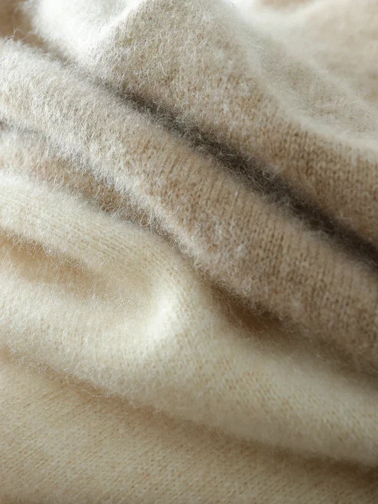 Womens Cashmere Wrap Sweater Soft Knit Crossover Style