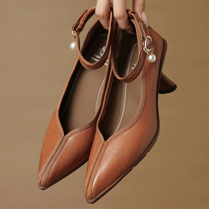 Womens Heels Genuine Leather Classic Fit
