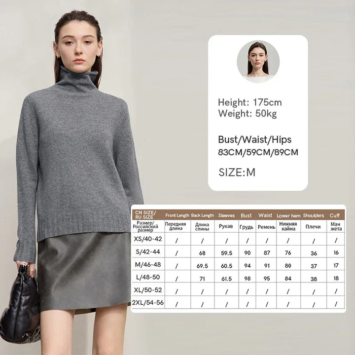Womens Fitted Knit Top with Crew Neck
