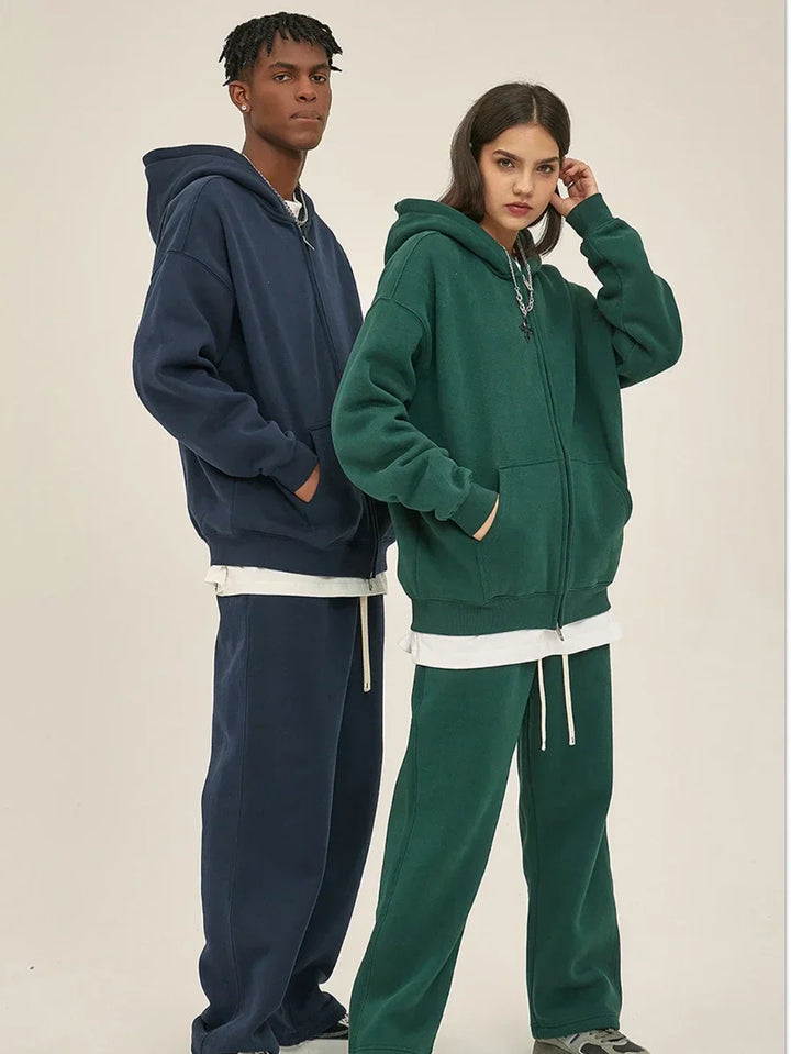 Womens Fleece Hoodie and Jogger Set Soft Fit - BritishMode