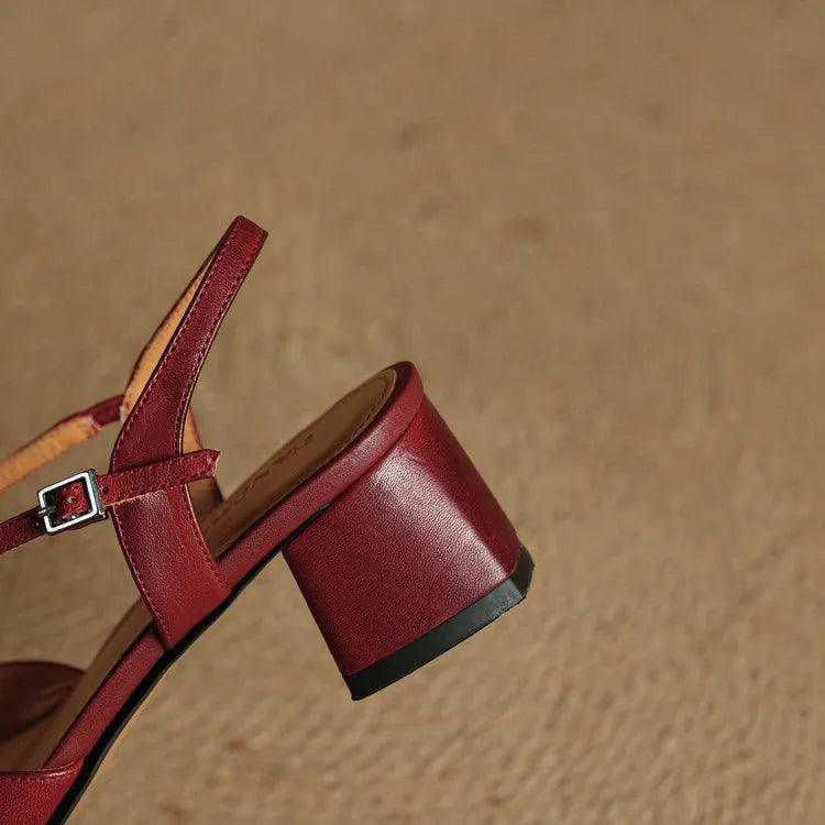 Womens Heels Genuine Leather Classic Fit