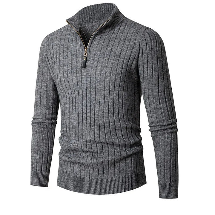 Mens Half-Zip Sweater Knit Casual Fit