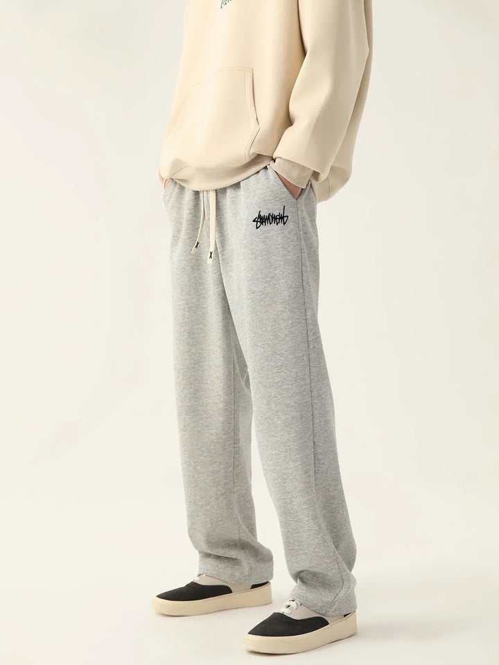 Mens Sweatpants Cotton Comfortable Loose Fit