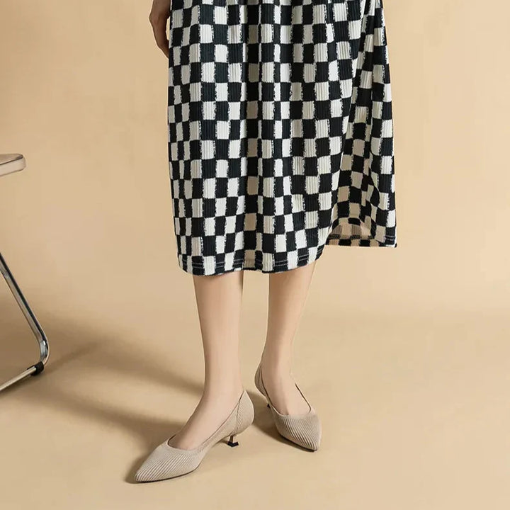 Womens Kitten Heel Pumps Classic Fit