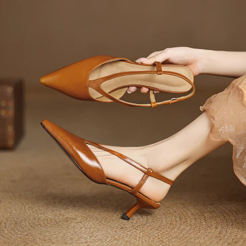 Womens Slingback Shoes Classic Fit - BritishMode