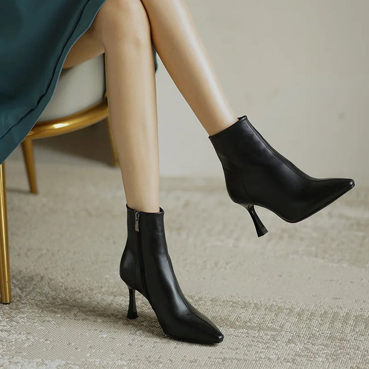 Womens Ankle Boots Leather Classic Fit