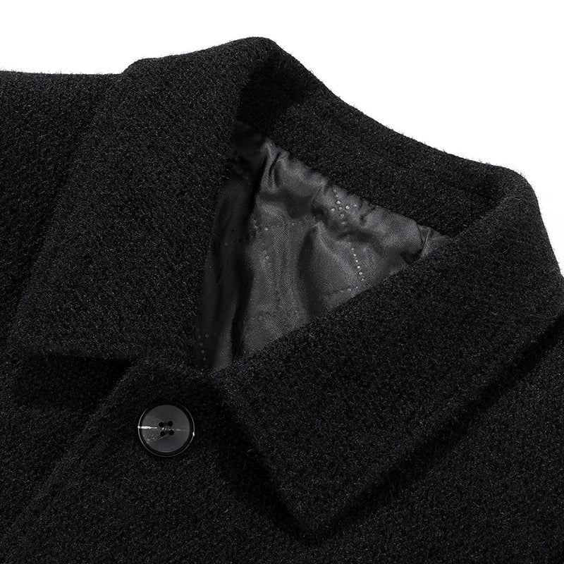 Mens Overcoat Wool Classic Fit