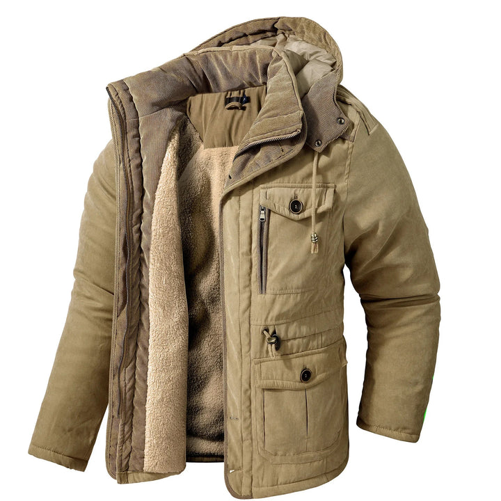 Unisex Waterproof Parka Jacket with Fleece Lining Warm - BritishMode