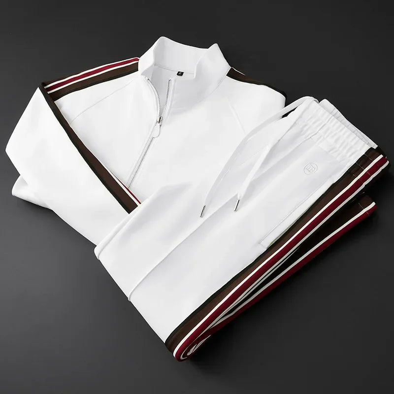Mens Tracksuit Set Zip-Up Comfortable Fit - BritishMode