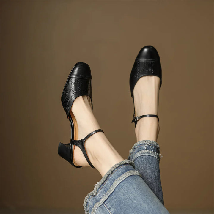 Womens Genuine Leather Pumps Classic Fit