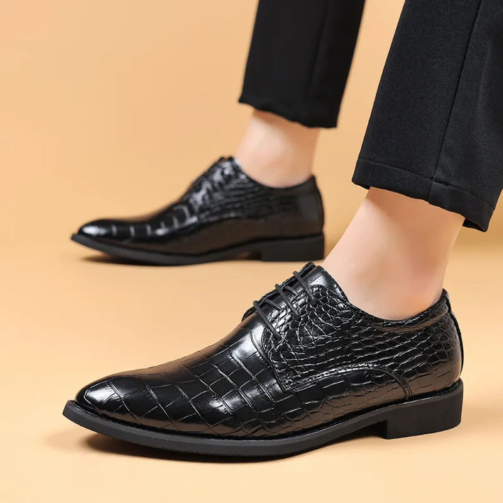 Mens Derby Shoes Leather Classic Fit