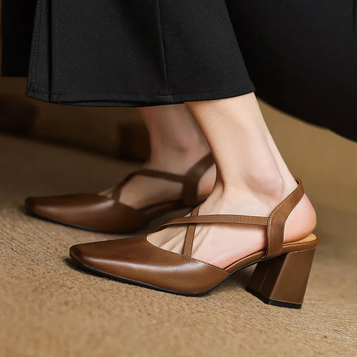 Womens Heels Genuine Leather Classic Fit