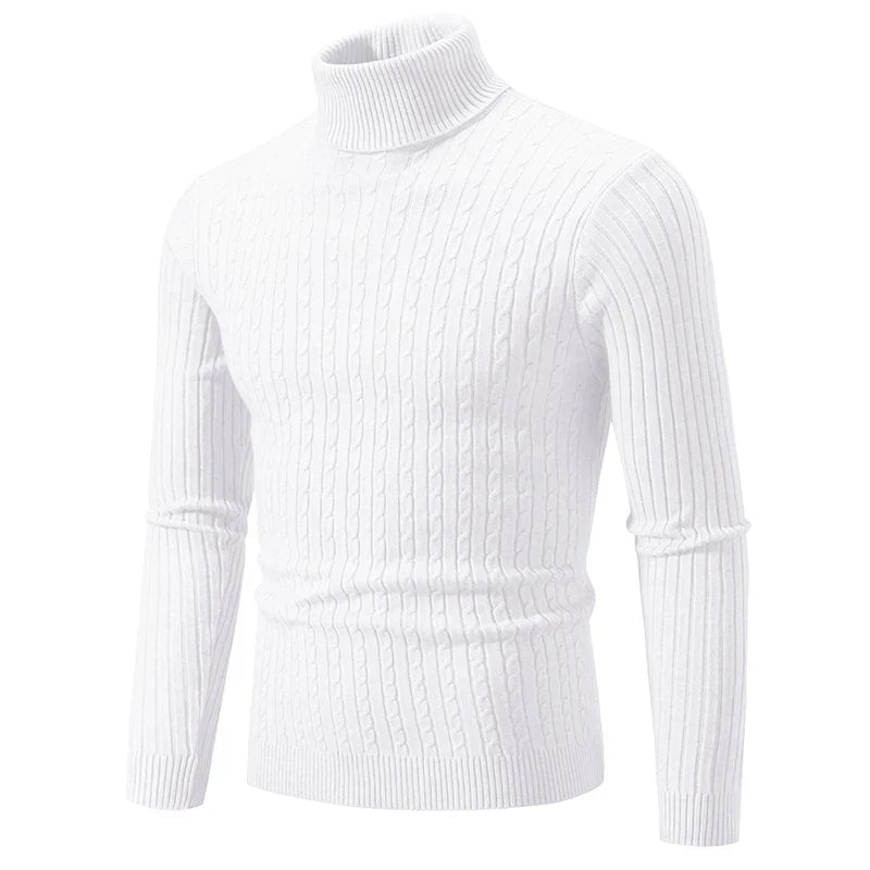 Mens Knit Sweater Crew Neck Warm