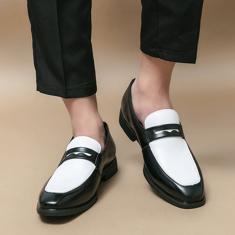 Mens Leather Loafers Slip-On Comfortable