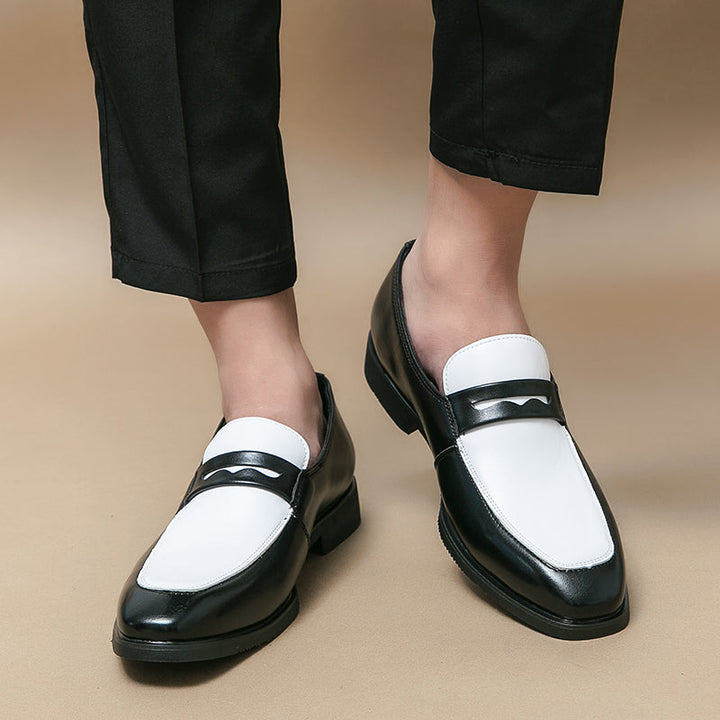 Mens Leather Loafers Slip-On Comfortable