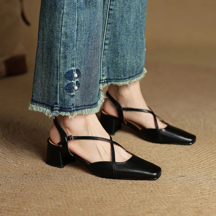 Womens Heels Genuine Leather Classic Fit