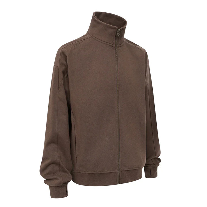 Unisex Hooded Sweatshirt Thick Warm Zip-Up