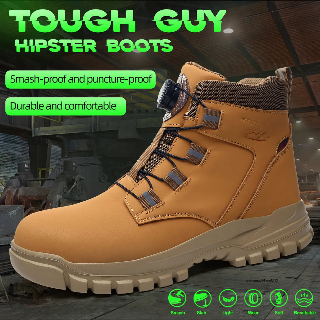 Mens Waterproof Steel Toe Safety Boots