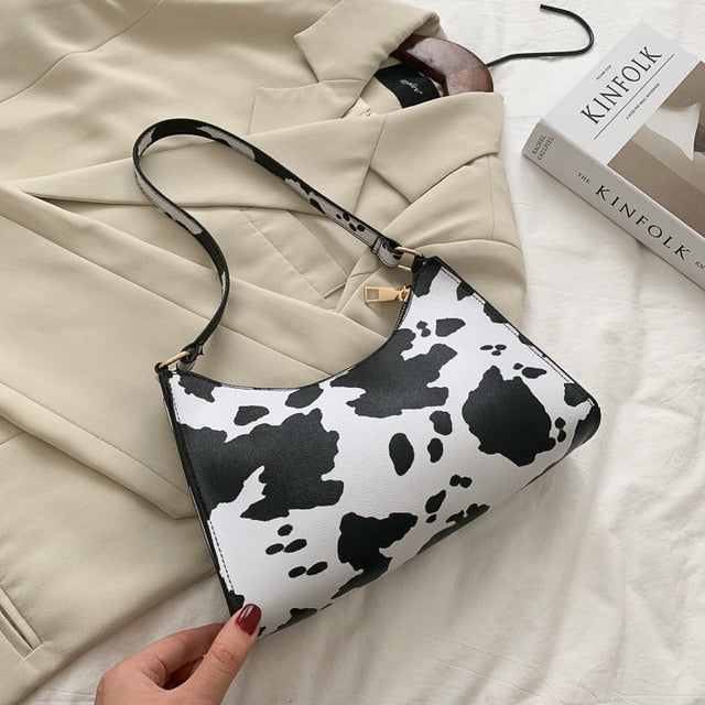 Womens Tote Bag with Zebra Print Pattern