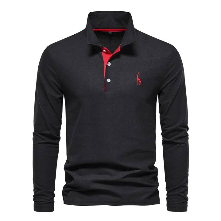 Mens Polo Shirt Embroidered Classic Fit