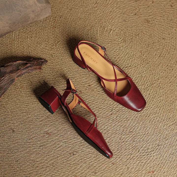 Womens Heels Genuine Leather Classic Fit