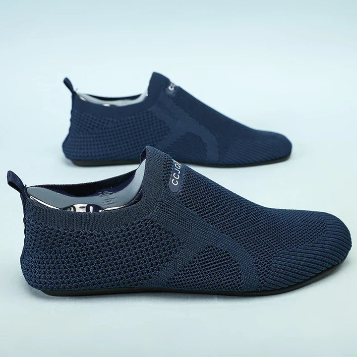 Mens Loafers Mesh Upper Slip-On