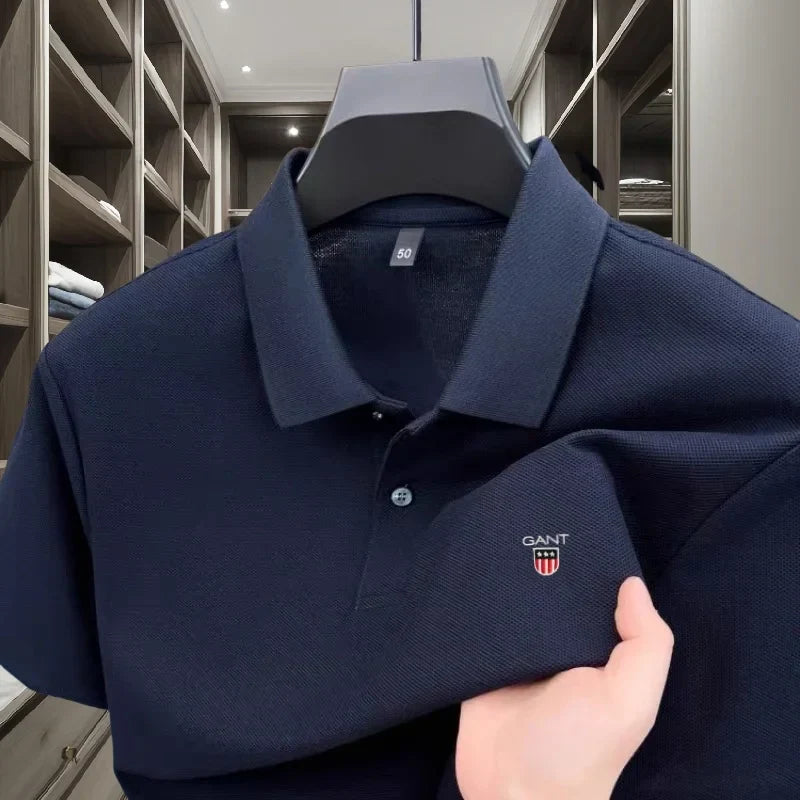 Mens Polo Shirt Soft Moisture-Wicking Comfortable Fit - BritishMode