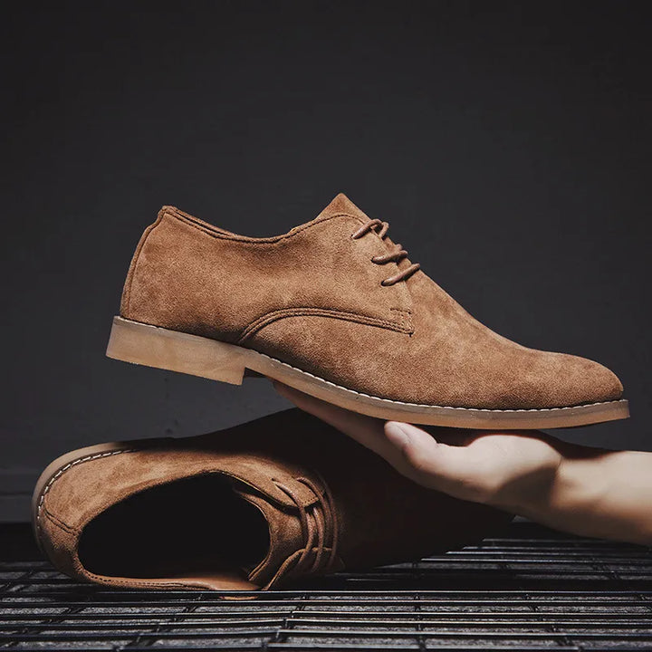 Mens Oxford Shoes Suede Classic Fit - BritishMode