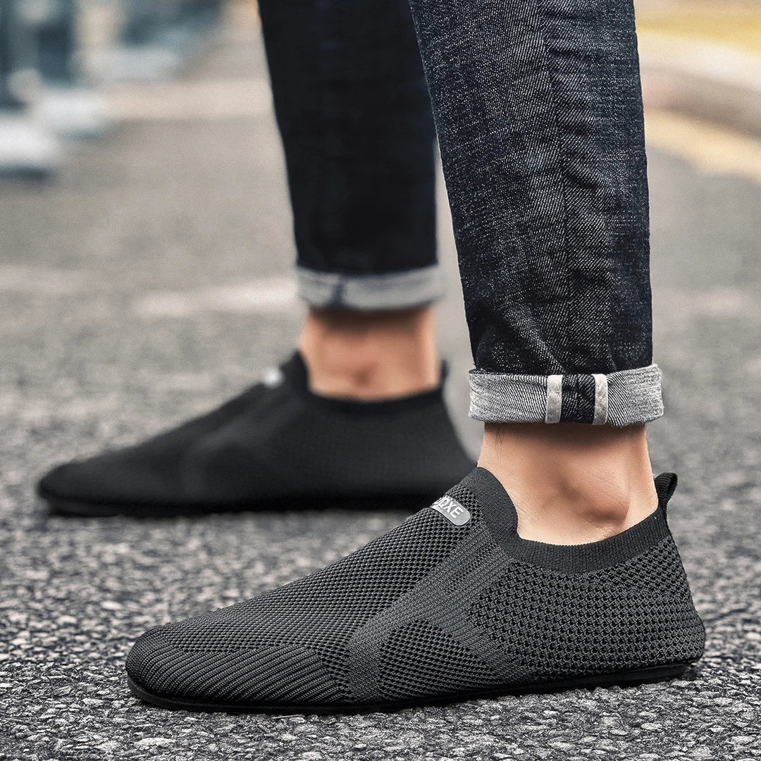 Mens Loafers Mesh Upper Slip-On