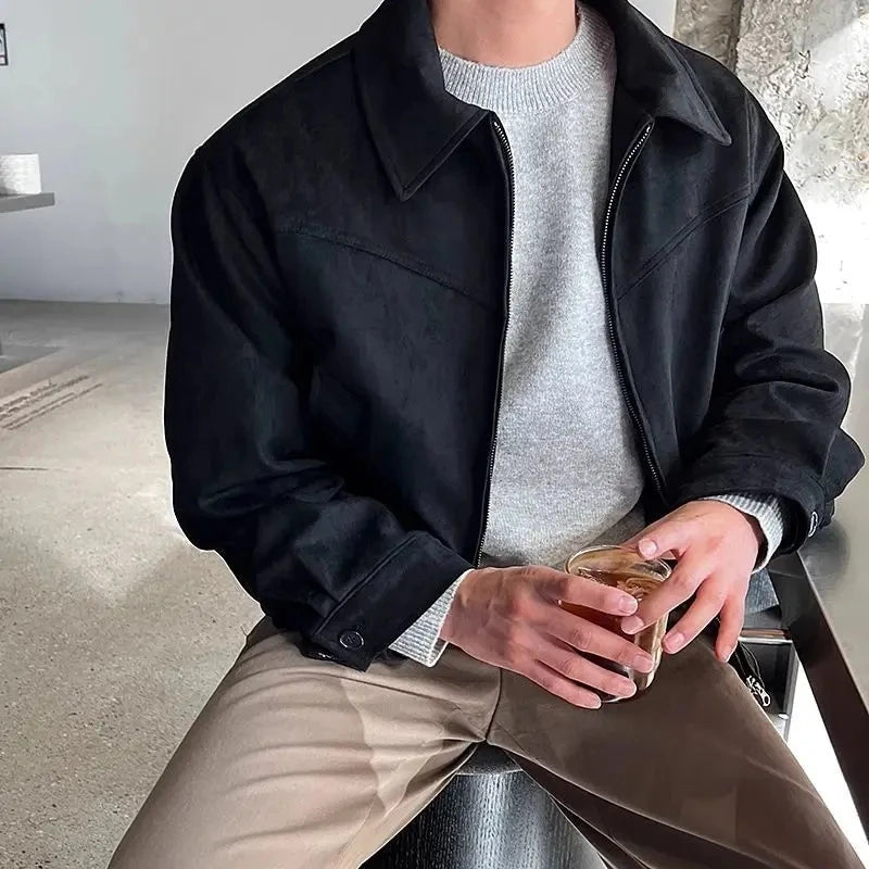 Mens Zip-Up Jacket Lightweight Spring Fit